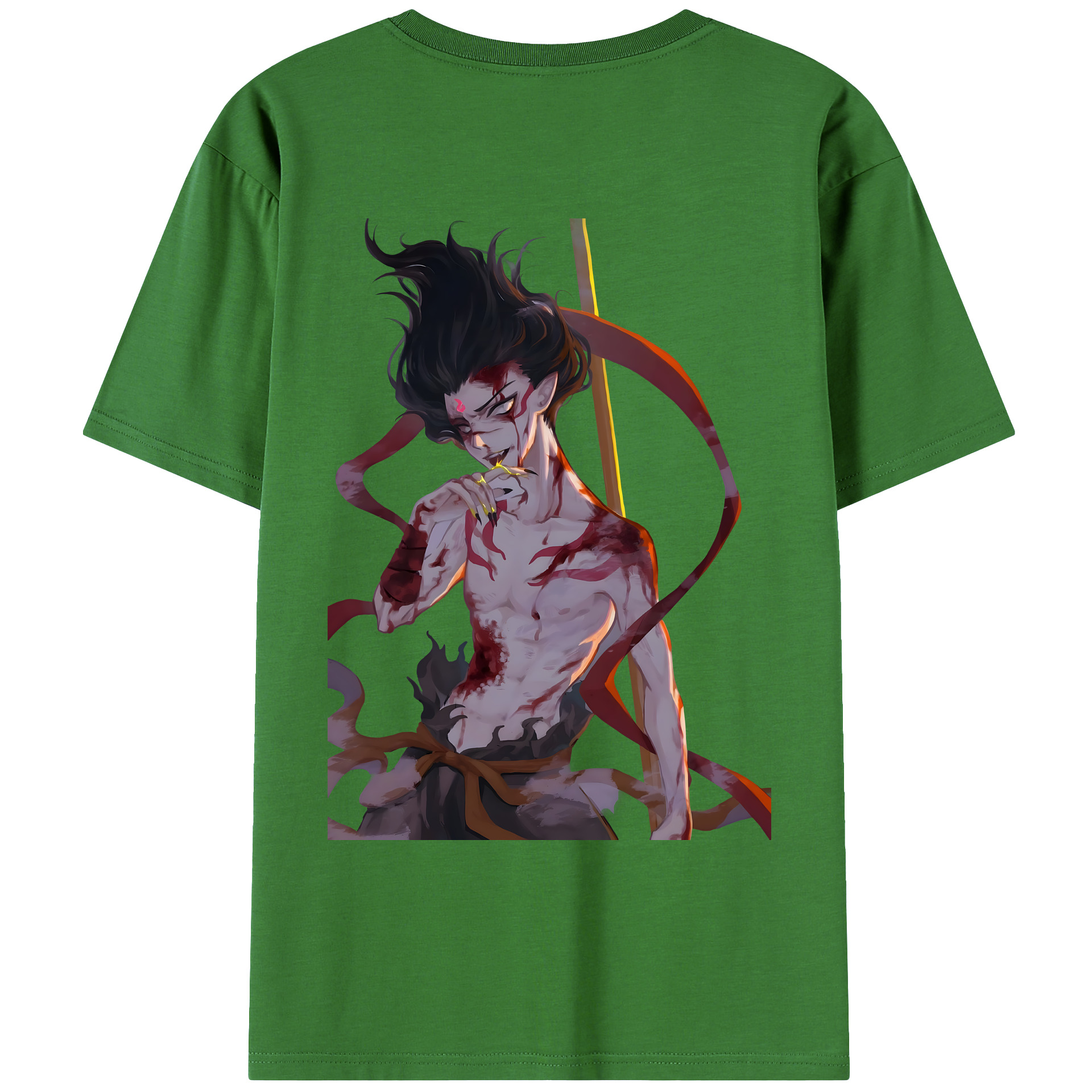 （画像用） Ne Zha 2 ナタ 魔童の大暴れ レディース半袖Tシャツ(バックプリント)